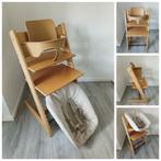 Stokke Tripp Trapp naturel met babyset en newbornset, Kinderen en Baby's, Kinderstoelen, Ophalen of Verzenden, Zo goed als nieuw