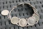 Nederlandse Kwartjes Armband, Sieraden, Tassen en Uiterlijk, Armbanden, Verzenden, Zo goed als nieuw, Zilver, Overige materialen