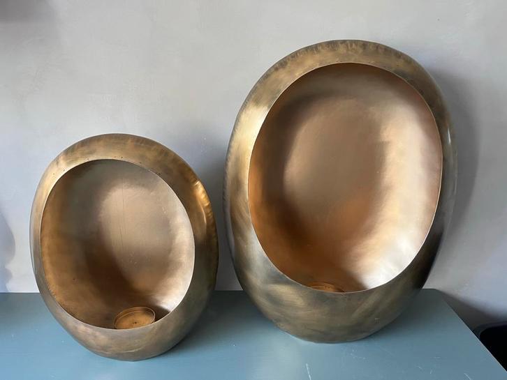 Richmond Gouden Ei Kandelaars - Set van 2, Huis en Inrichting, Woonaccessoires | Kandelaars en Kaarsen, Ophalen