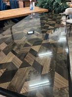 Epoxy Eettafel 220x96cm - Arte Timber Formation, Huis en Inrichting, Ophalen, Eikenhout, 50 tot 100 cm, Vijf personen of meer