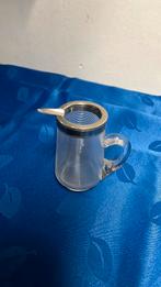 Antiek Roomkannetje van Fries Ribglas of draadglas, Ophalen of Verzenden