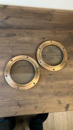 2x messing patrijspoorten, Ophalen of Verzenden, Zo goed als nieuw, Zeilboot of Motorboot