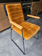 Velvet armstoelen DUNDEE 3 verschillende kleuren, Ophalen, Overige kleuren, Metaal, Zo goed als nieuw