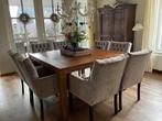 vierkante teakhouten eettafel, Ophalen, Gebruikt, Vijf personen of meer, Brocante