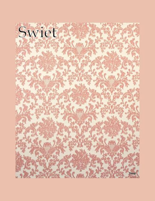 6569 Vintage retro oud barok bloemetjes behang behangpapier, Huis en Inrichting, Stoffering | Behang, Verzenden