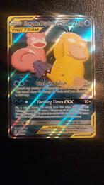 Slowpoke & Psyduck GX - Pokémon kaart, Ophalen of Verzenden, Gebruikt, Losse kaart, Foil