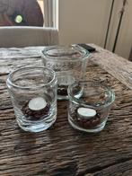 Windlichten waxinelichtjes, Ophalen of Verzenden, Zo goed als nieuw, Overige materialen, Minder dan 25 cm