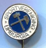 Sportvereniging Limburgia zilverkleurig speldje ( Z_038 ), Verzamelen, Verzenden, Nieuw, Sport, Speldje of Pin