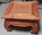 Massief houten opium tafel, 50 tot 100 cm, Vierkant, Minder dan 50 cm, 50 tot 100 cm