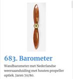 Barometer propeller, Ophalen of Verzenden, Zo goed als nieuw