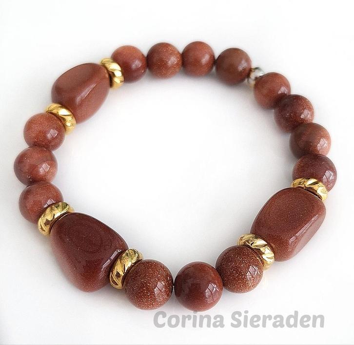 Armband van natuursteen, Sieraden, Tassen en Uiterlijk, Edelstenen, Nieuw, Ophalen of Verzenden