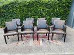 8 x Bart van Bekhoven schapen leren stoelen !!!, Huis en Inrichting, Ophalen, Bart van Bekhoven, Gebruikt, Bruin