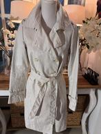 Chique, coated, Witte regenjas Claudia Strater, 36/S, ZGAN., Verzenden, Zo goed als nieuw, Maat 36 (S), Wit