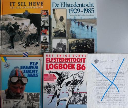 4x De Elfstedentocht 1909-1985 + 1986 + 1905-2005, Boeken, Geschiedenis | Stad en Regio, Zo goed als nieuw, 20e eeuw of later