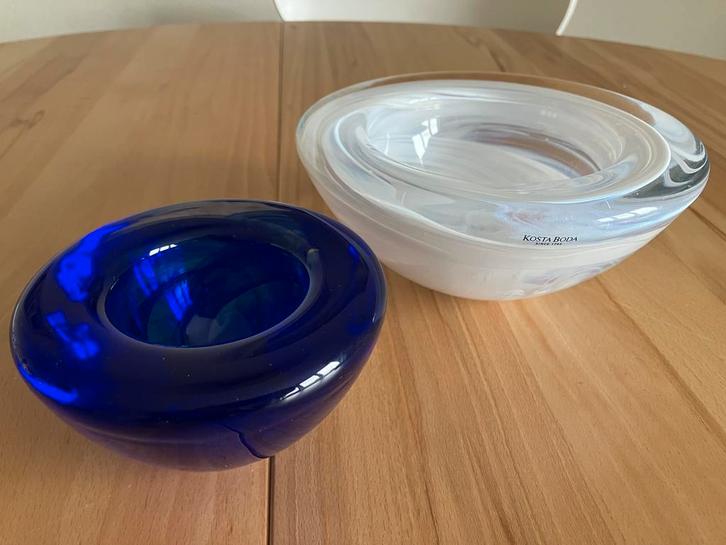 Kosta Boda Atoll waxinelichten, Huis en Inrichting, Woonaccessoires | Kandelaars en Kaarsen, Zo goed als nieuw, Minder dan 25 cm
