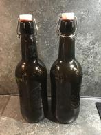 Gratis 2 lege bruine Grolsch flessen 35 cm hoog, Ophalen, Flesje(s), Grolsch