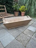 Grote unieke grenen zware houten bak, Huis en Inrichting, Haarden, Ophalen, Vrijstaande haard, Houthaard