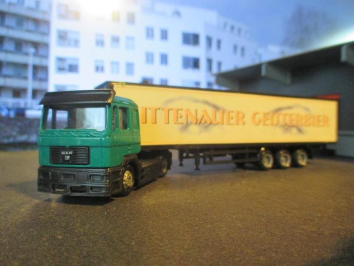 MAN F2000 Nittenauer Geisterbier, Hobby en Vrije tijd, Modelauto's | 1:87, Zo goed als nieuw, Ophalen of Verzenden