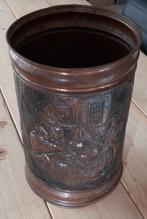 Koperen Paraplubak met Reliëf, Ophalen, Gebruikt