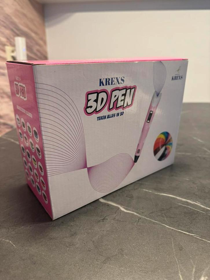 Krexs 3D pen nieuw met 20 kleuren vulling, Kinderen en Baby's, Speelgoed | Educatief en Creatief, Nieuw, Ophalen of Verzenden