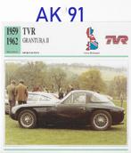 Ak91 autokaart tvr grantura ll ( 1959 - 1962 ), Verzamelen, Ophalen of Verzenden, Zo goed als nieuw, Auto's