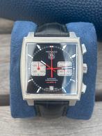 TAG Heuer Monaco CAW2114, Ophalen, Zo goed als nieuw, Leer, Overige merken
