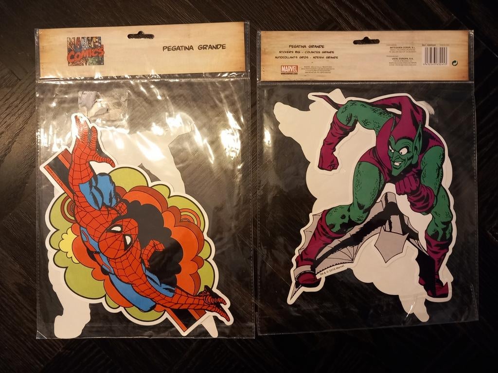 Marvel spiderman en green goblin stickers, Ophalen of Verzenden, Nieuw