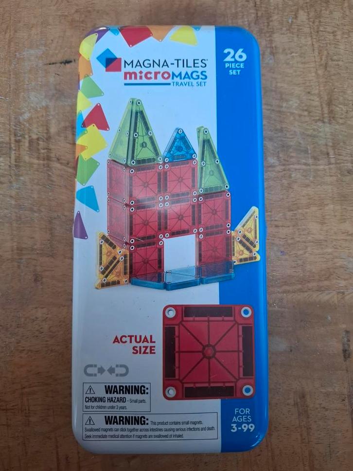 Magna-Tiles MicroMags Reis Set (compleet), Kinderen en Baby's, Speelgoed | Bouwstenen, Gebruikt, Overige merken, Ophalen of Verzenden