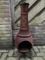 Gietijzeren kachel/  bbq/Vuurkorf / Terrashaard - Heuphoogte, Ophalen of Verzenden, Gebruikt, Vuurkorf
