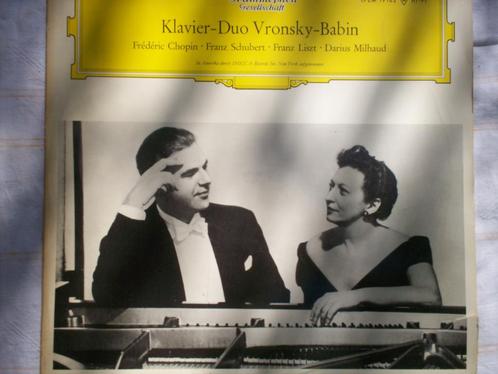 F Chopin, F Schubert, F Liszt, D Milhaud Vronsky Babin, Cd's en Dvd's, Vinyl | Klassiek, Zo goed als nieuw, Ophalen of Verzenden