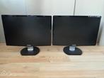 2x Philips Brilliance 220CW 22 inch beeldschermen, Computers en Software, Monitoren, Gebruikt, Overige resoluties, DVI, 60 Hz of minder