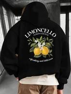 Nieuwe Hoodie unisex- Maat L - Limoncello Print, Verzenden, Nieuw, Maat 52/54 (L), Zwart