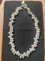 Collier van Otazu zilver met wiite stenen, Met kristal, Ophalen of Verzenden, Zo goed als nieuw, Steen of Mineraal