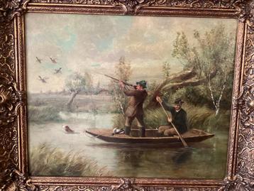 Schilderij Jacht Eendenjacht beschikbaar voor biedingen