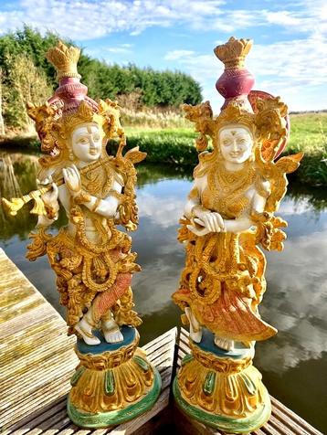 RADHA KRISHNA SET BRONS 52 CM (22 KG)! beschikbaar voor biedingen