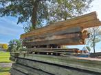 Eiken balken  en planken rest partij C keus ruim 1m3, Doe-het-zelf en Verbouw, Hout en Planken, Ophalen, Eiken, Balk, 50 mm of meer