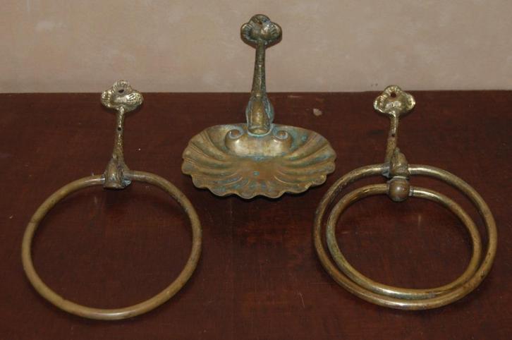 Koperen wastafel set: Japan, ca. 1940, Antiek en Kunst, Antiek | Keukenbenodigdheden, Ophalen of Verzenden