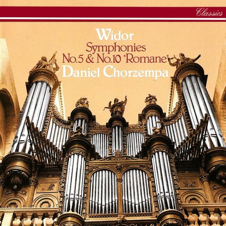 WIDOR Symphonies no. 5 & 10 CD CHORZEMPA PHILIPS NIEUWST, Cd's en Dvd's, Cd's | Klassiek, Gebruikt, Orkest of Ballet, Romantiek