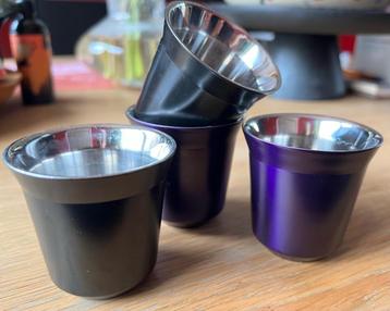 4 Espesso aluminium kopjes Nespresso beschikbaar voor biedingen
