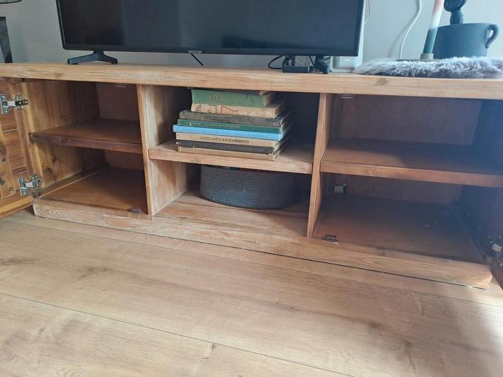 Tv meubel Acacia hout, Huis en Inrichting, Kasten | Televisiemeubels, Minder dan 100 cm, 25 tot 50 cm, Ophalen