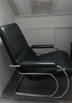 Vintage leren fauteuil Jan des Bouvrie, Gebruikt, Ophalen of Verzenden, 50 tot 75 cm, Leer