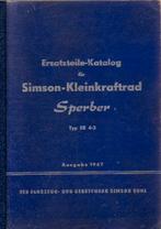 Simson Kleinkraftrad Sperber SR 4-3 Catalogus (5102z), Ophalen of Verzenden, Zo goed als nieuw