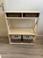Leuke  Side Table met Rieten Manden - Riviera M stijl, Huis en Inrichting, Ophalen, Gebruikt, 50 tot 100 cm, Riviera Maison