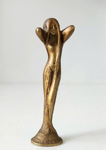 Oud Bronzen of Messing Erotisch Beeldje of Lakstempel beschikbaar voor biedingen
