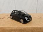Welly 2007 Fiat 500 Zwart, Hobby en Vrije tijd, Modelauto's | 1:43, Ophalen of Verzenden, Auto, Overige merken