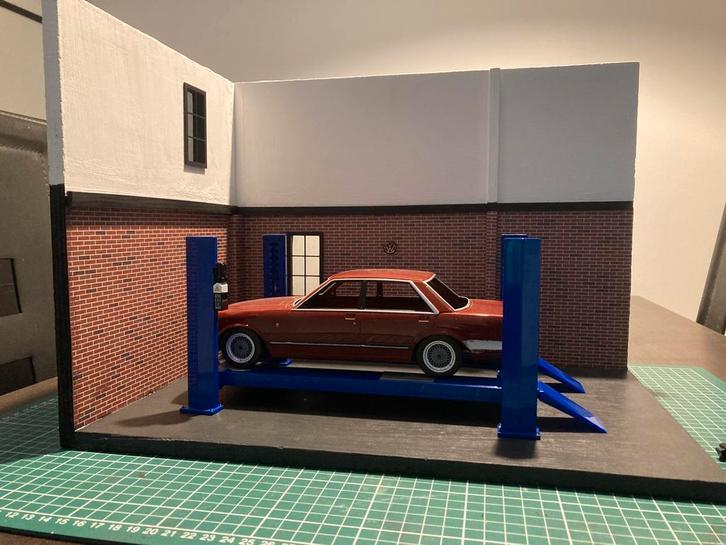 1:18 garage diorama, Hobby en Vrije tijd, Modelauto's | 1:18, Nieuw, Auto, Overige merken, Ophalen of Verzenden