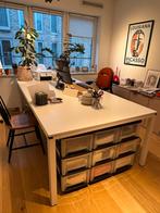 Ahrend bureau wit 240x120cm - Gebruikt, Huis en Inrichting, Bureaus, Ophalen, Gebruikt, Bureau