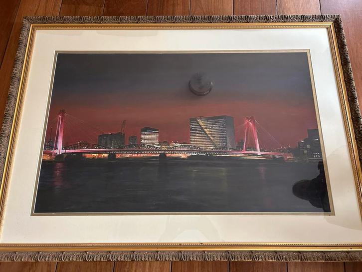 Rotterdam Schilderij Ingelijst, Antiek en Kunst, Kunst | Schilderijen | Klassiek, Ophalen