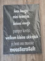 Bord met tekst kind/baby, Ophalen, Nieuw