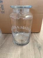 Riviera Maison Glazen Pot - Sierobject, Ophalen of Verzenden, Zo goed als nieuw, Glas, Minder dan 50 cm
